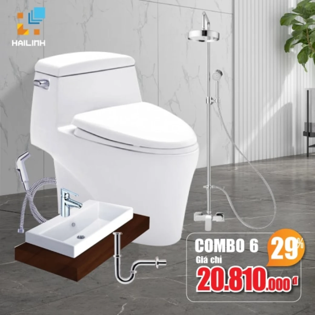 combo thiet bi ve sinh cotto 6