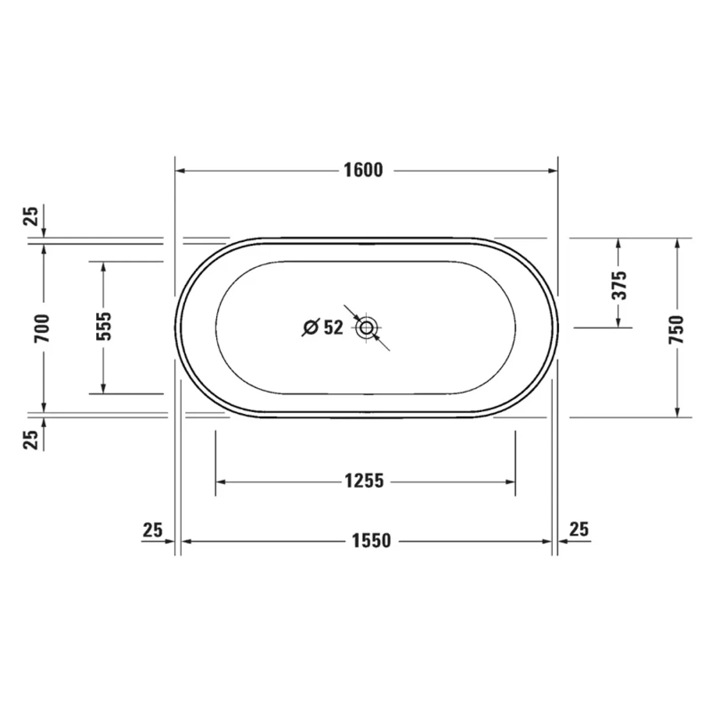 ban ve ky thuat bon tam duravit 700629000000060