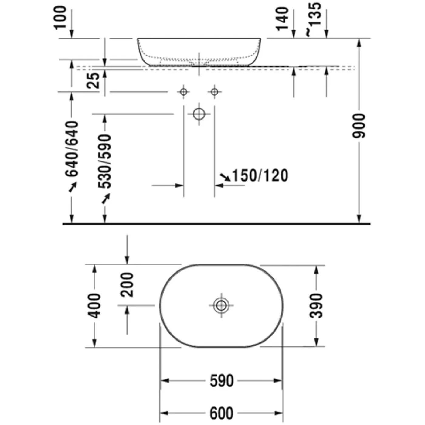 ban ve ky thuat chau rua ban da duravit 0379600000