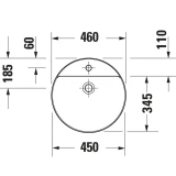Chậu rửa đặt bàn Duravit 2662463271 2