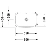 Chậu rửa đặt bàn Duravit 2314600000 2