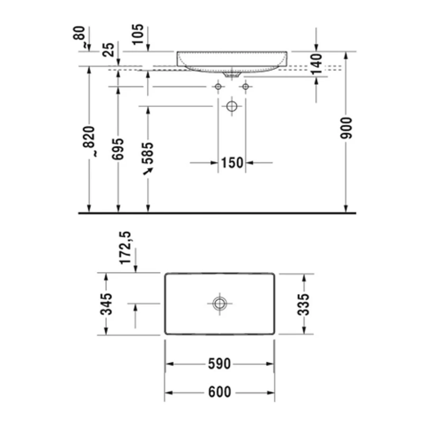ban ve ky thuat duravit 2355600000