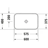Chậu rửa đặt bàn Duravit 2359601300 2