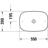 Chậu rửa đặt bàn Duravit 2373550079 2