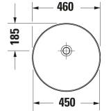 Chậu rửa đặt bàn Duravit 266146HC79 2