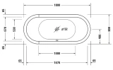 Bồn tắm Massage Duravit 760009000CE1000 2