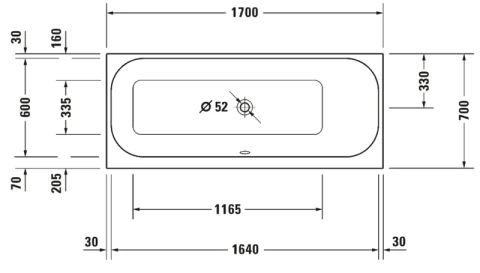 Ảnh Bồn tắm Massage Duravit 760311000CE1000 2