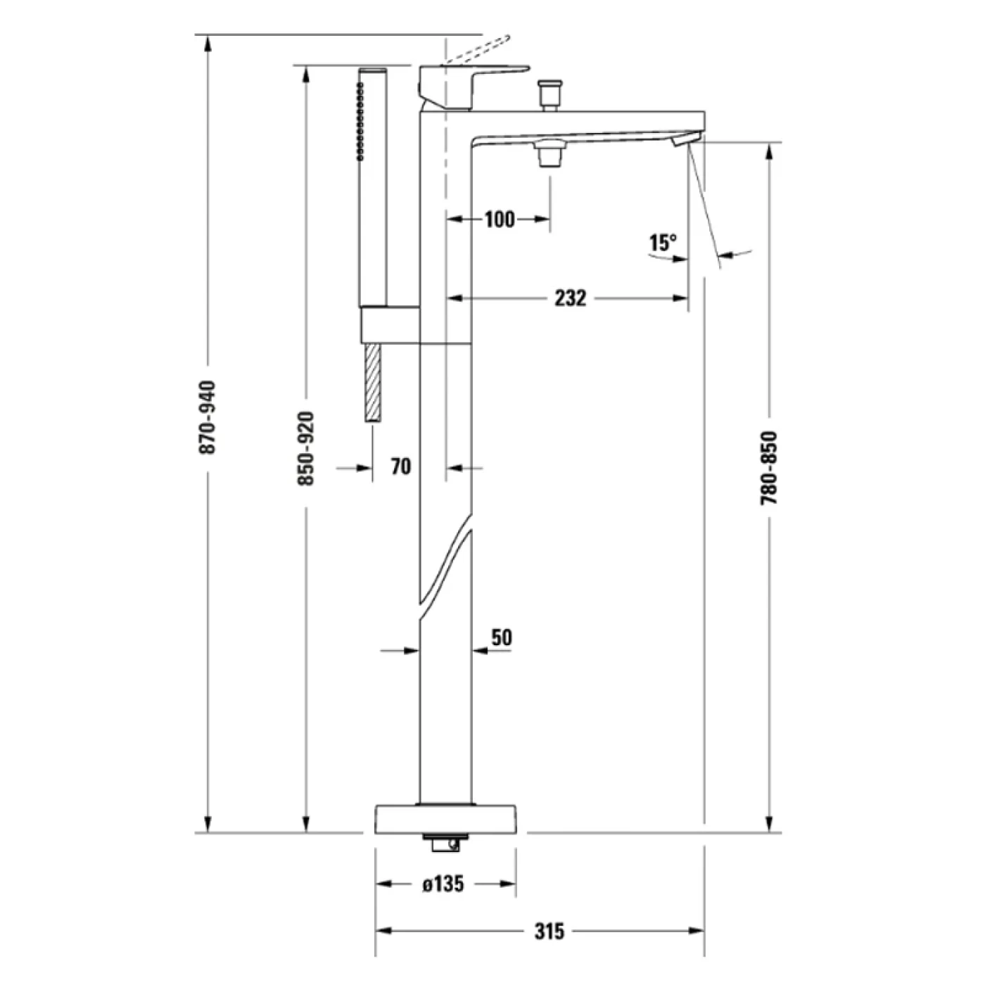 ban ve ky thuat duravit mh5250000c10