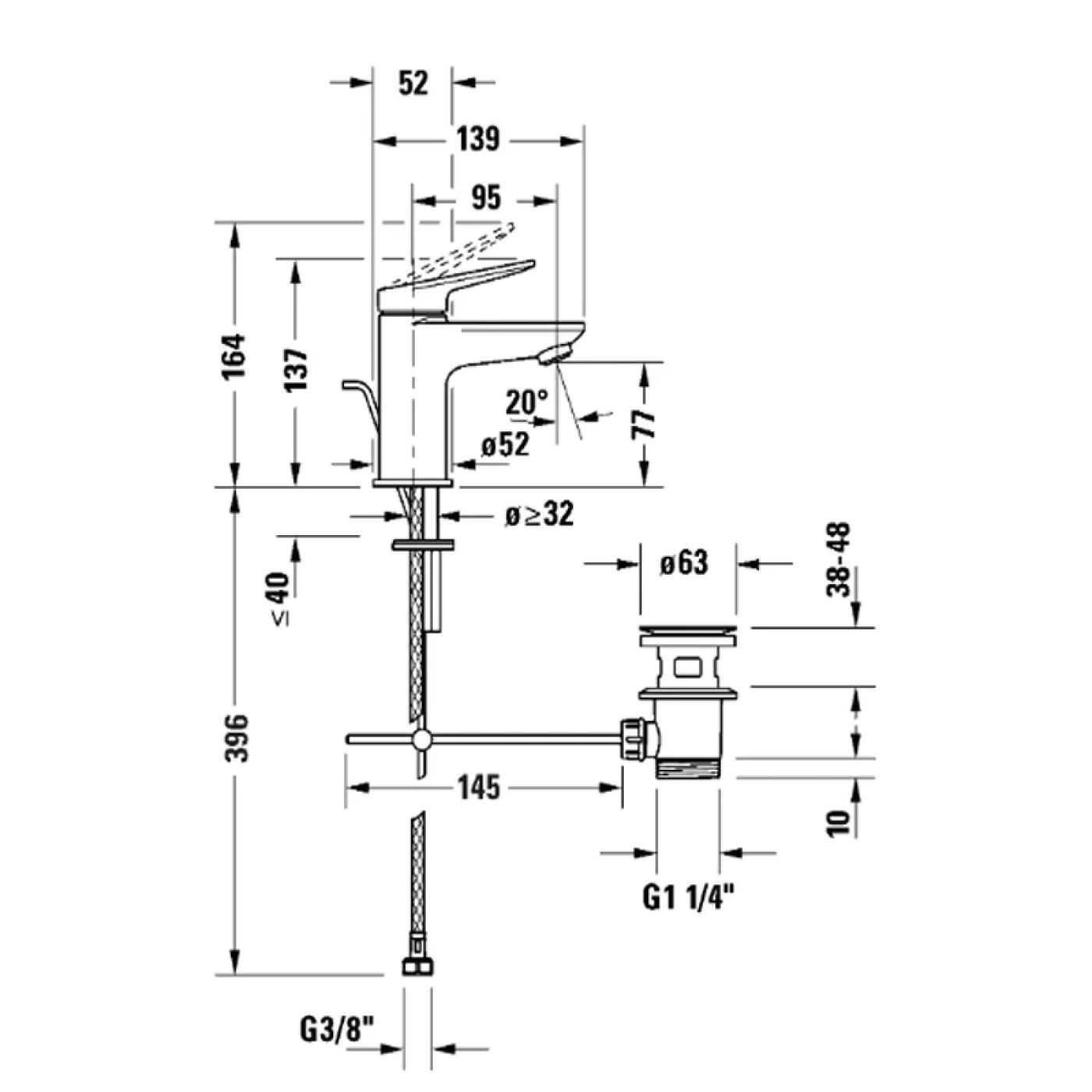 ban ve ky thuat duravit wa1010001a10