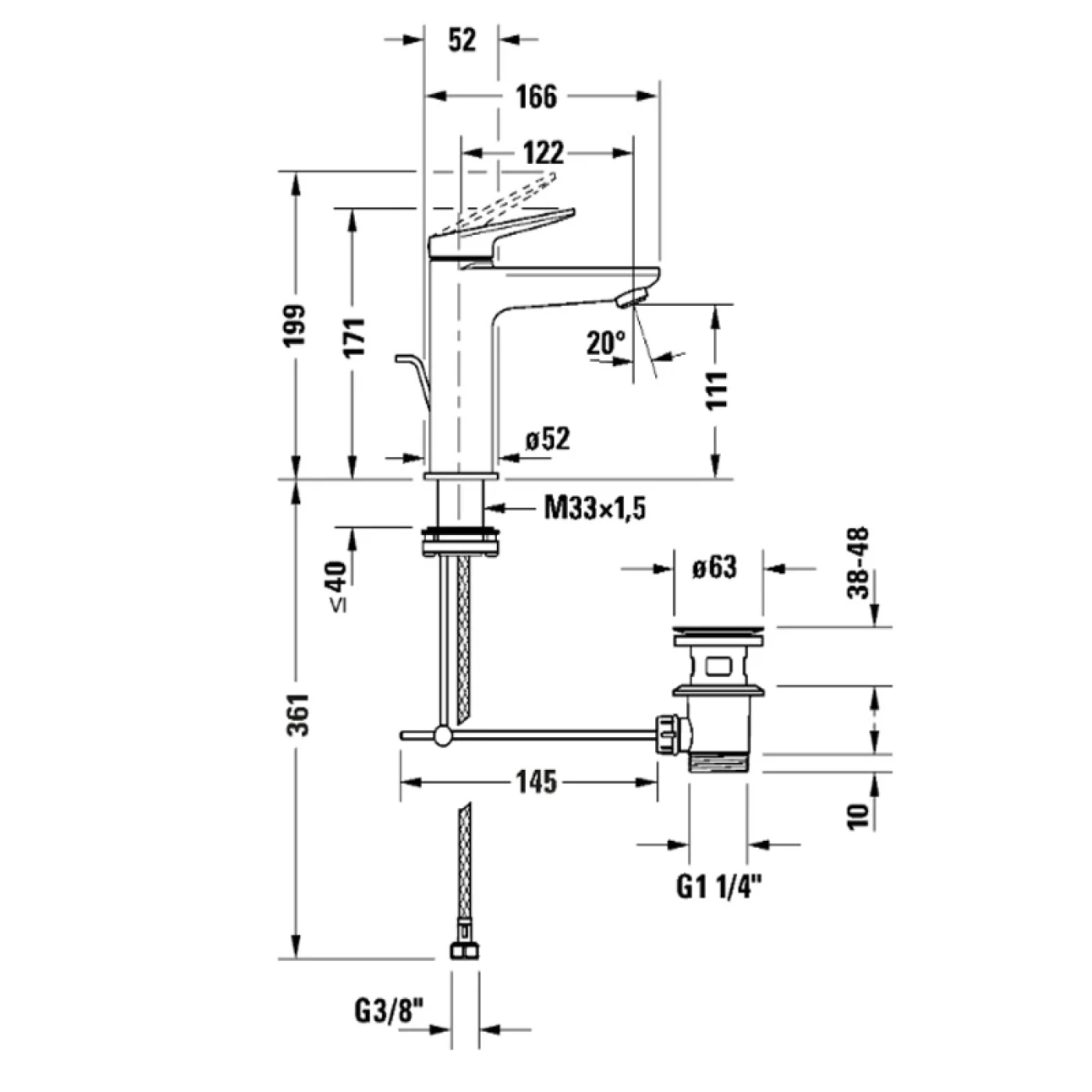 ban ve ky thuat duravit wa1020001c10