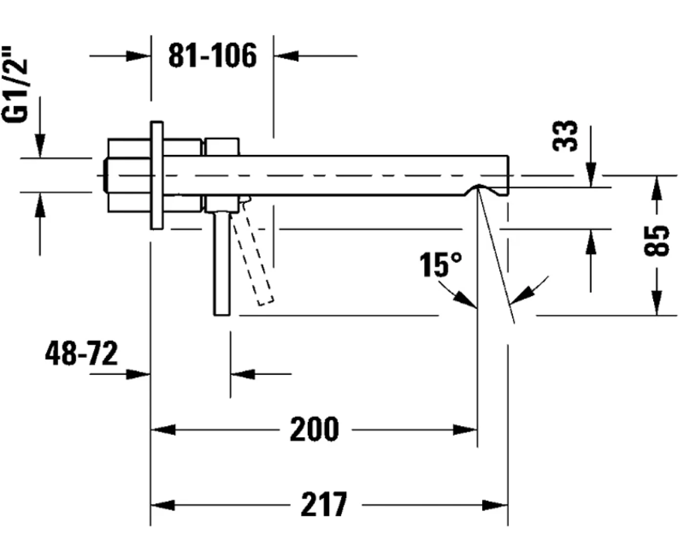 ban ve ky thuat voi chau gan tuong duravit ce1070004a10