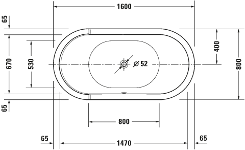 Ảnh Bồn tắm đặt sàn Duravit 700409000000000 2
