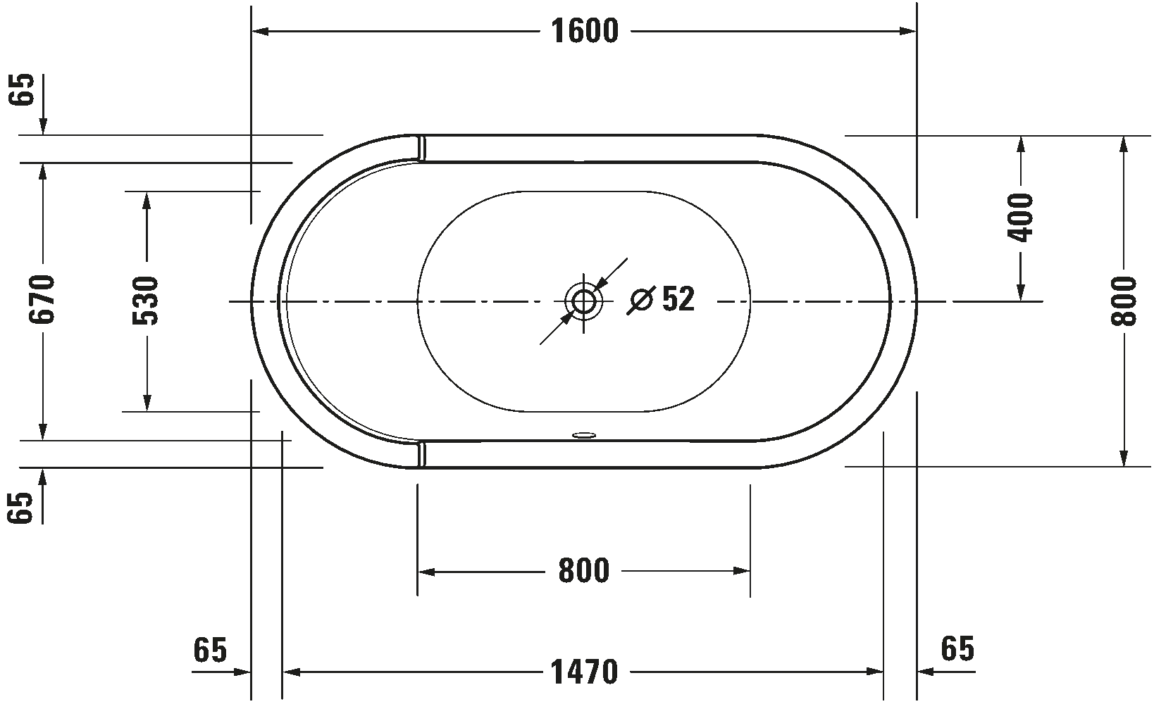 Ảnh Bồn tắm đặt sàn Duravit 700409000000000 2