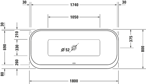 Ảnh Bồn tắm đặt sàn Duravit 700453800000000 2
