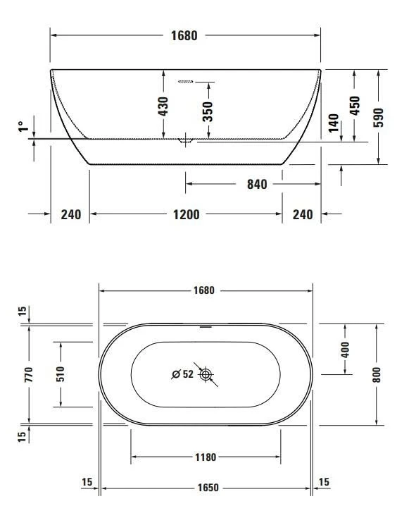 ban ve ky thuat bon tam duravit 700561000000000