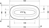 Bồn tắm đặt sàn Duravit 700469000000000 2