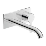 Mặt điều khiển vòi chậu gắn tường Duravit TU1070004046 1