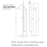 Vòi sen tắm gắn bồn Euroking EU-61001-1A 3