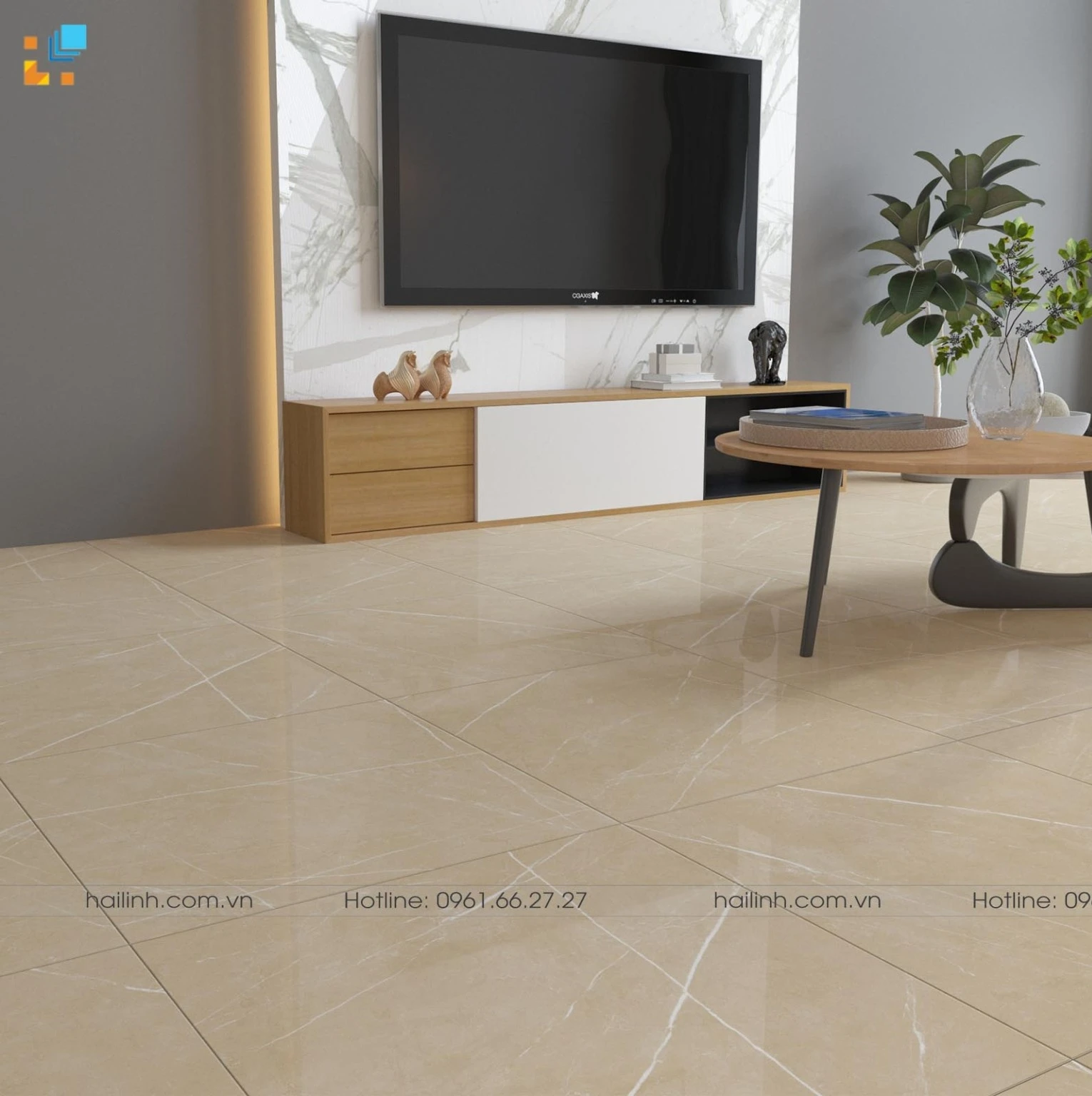 Ảnh Gạch Ấn Độ CSI66119 60x60 màu Beige 3