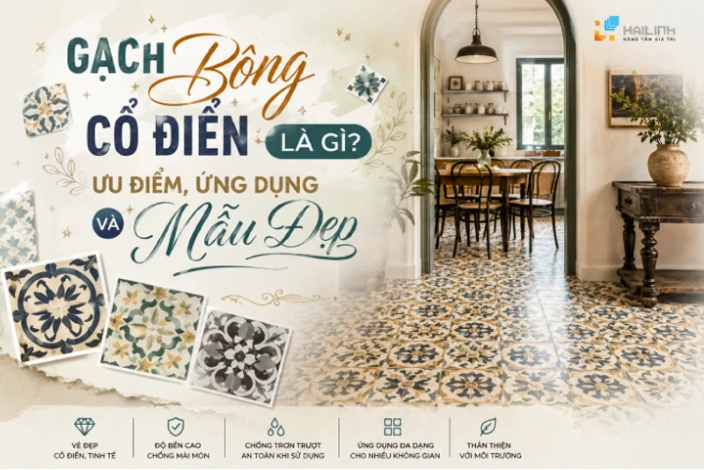 gach bong co dien