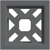 Gạch thông gió Secoin SBV-16-XAM 1