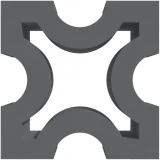 Gạch thông gió Secoin SBV-19-XAM 1