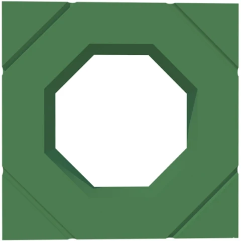 Ảnh Gạch thông gió Secoin SBV-24-XANHLA 1