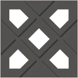 Gạch thông gió Secoin SBV-25-XAM 1