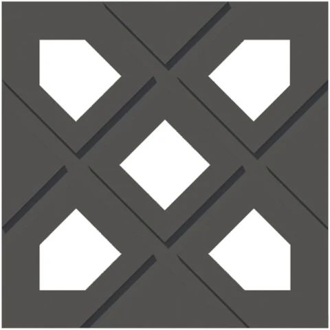 Gạch thông gió Secoin SBV-25-XAM