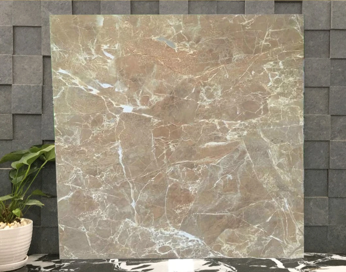 gach lat nen viglacera 600x600 UB 6601 thuc te