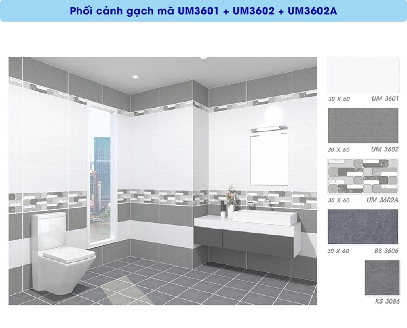 phoi canh gach viglacera UM3601