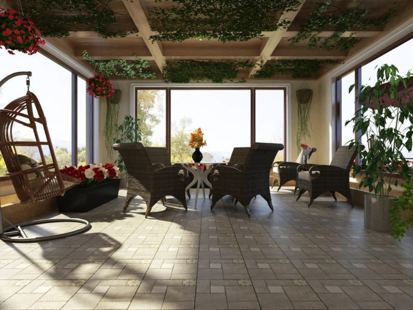 phong mau gach lat nen viglacera 3323