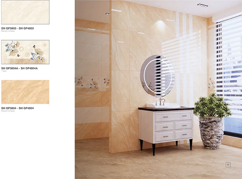 Ảnh Gạch Viglacera SH-GP3603 màu vàng kem 2