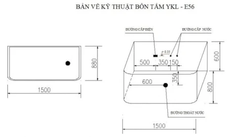 Ảnh Bồn tắm Massage Govern YKL-E56 3