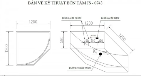 Ảnh Bồn tắm Massage Govern JS-0743 2