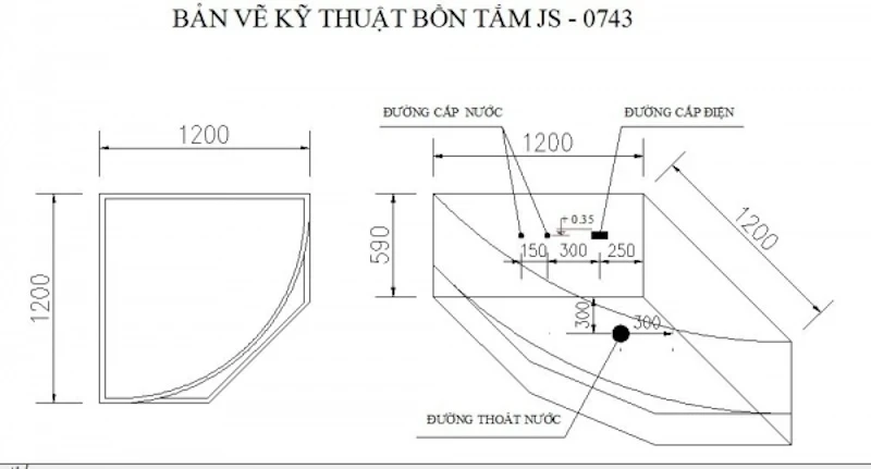 Ảnh Bồn tắm Massage Govern JS-0743 2