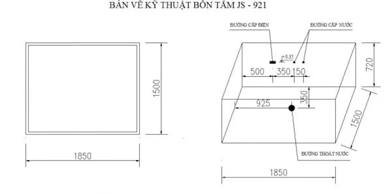 Ảnh Bồn tắm Massage Govern JS-921 2