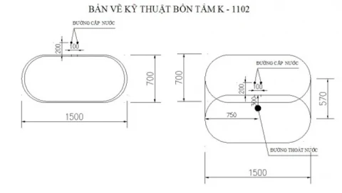 Ảnh Bồn tắm Govern JS-1102 2
