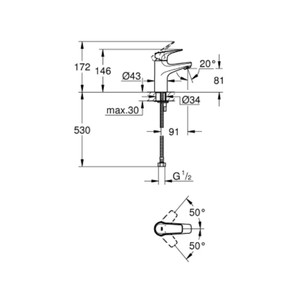 Ảnh Vòi rửa bát Hansgrohe 32851000 2