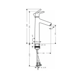 Vòi chậu nóng lạnh Hansgrohe 72031000 2
