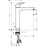 Vòi chậu nóng lạnh Hansgrohe 31531000 2
