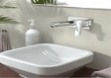 Vòi chậu gắn tường Hansgrohe 71220007+13622180 3