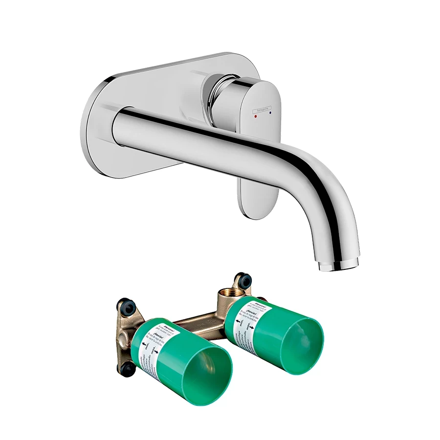 Ảnh Vòi chậu gắn tường Hansgrohe 71576007+13622180 1
