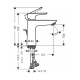 Vòi chậu nóng lạnh Hansgrohe 71710000 2