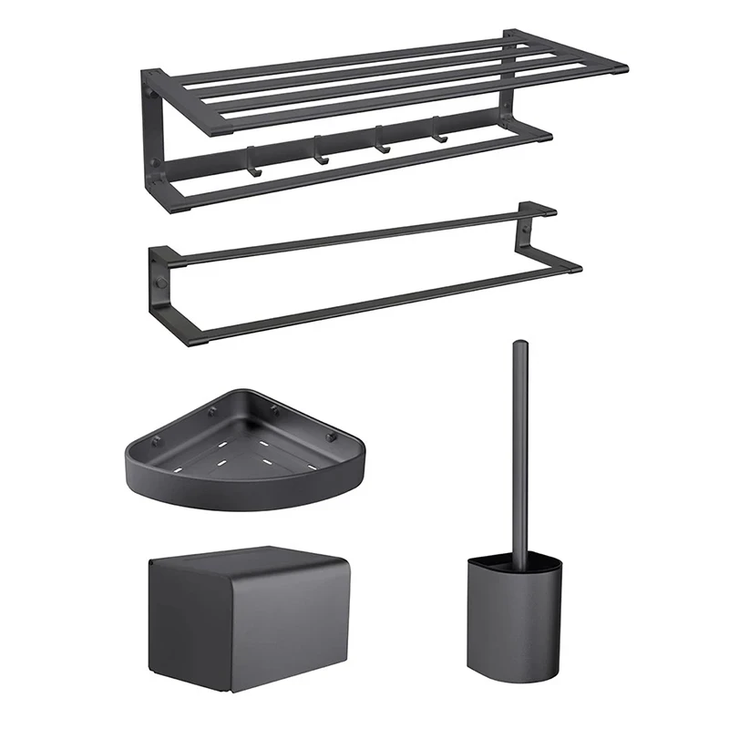 Bộ phụ kiện treo tường 5 món Heggi HMP838K05-SN