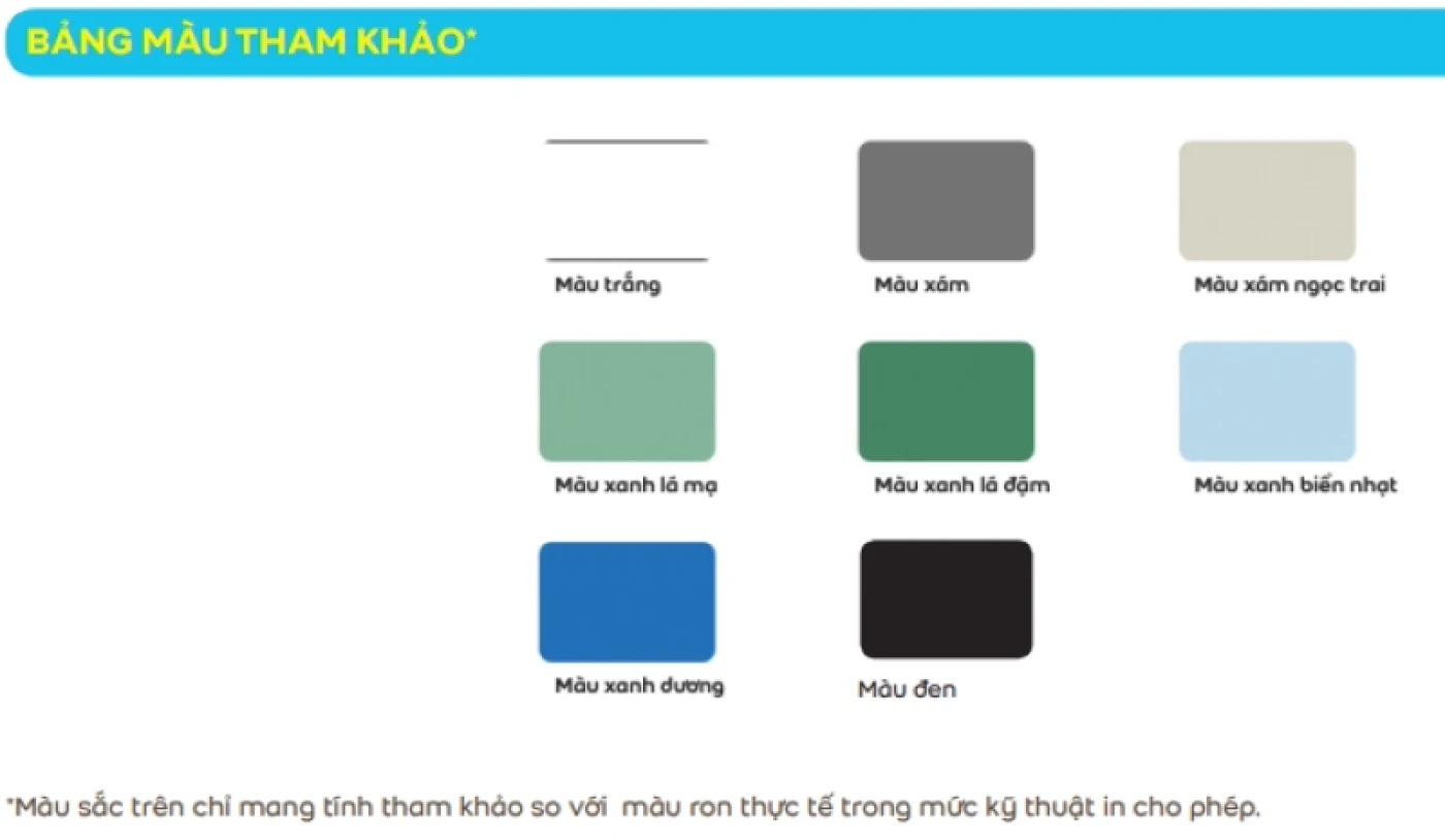 bang mau keo Weber color HR