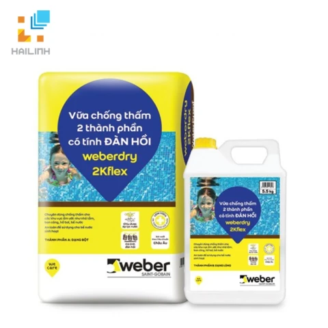 Ảnh Vữa chống thấm Weber.dry 2Kflex 1