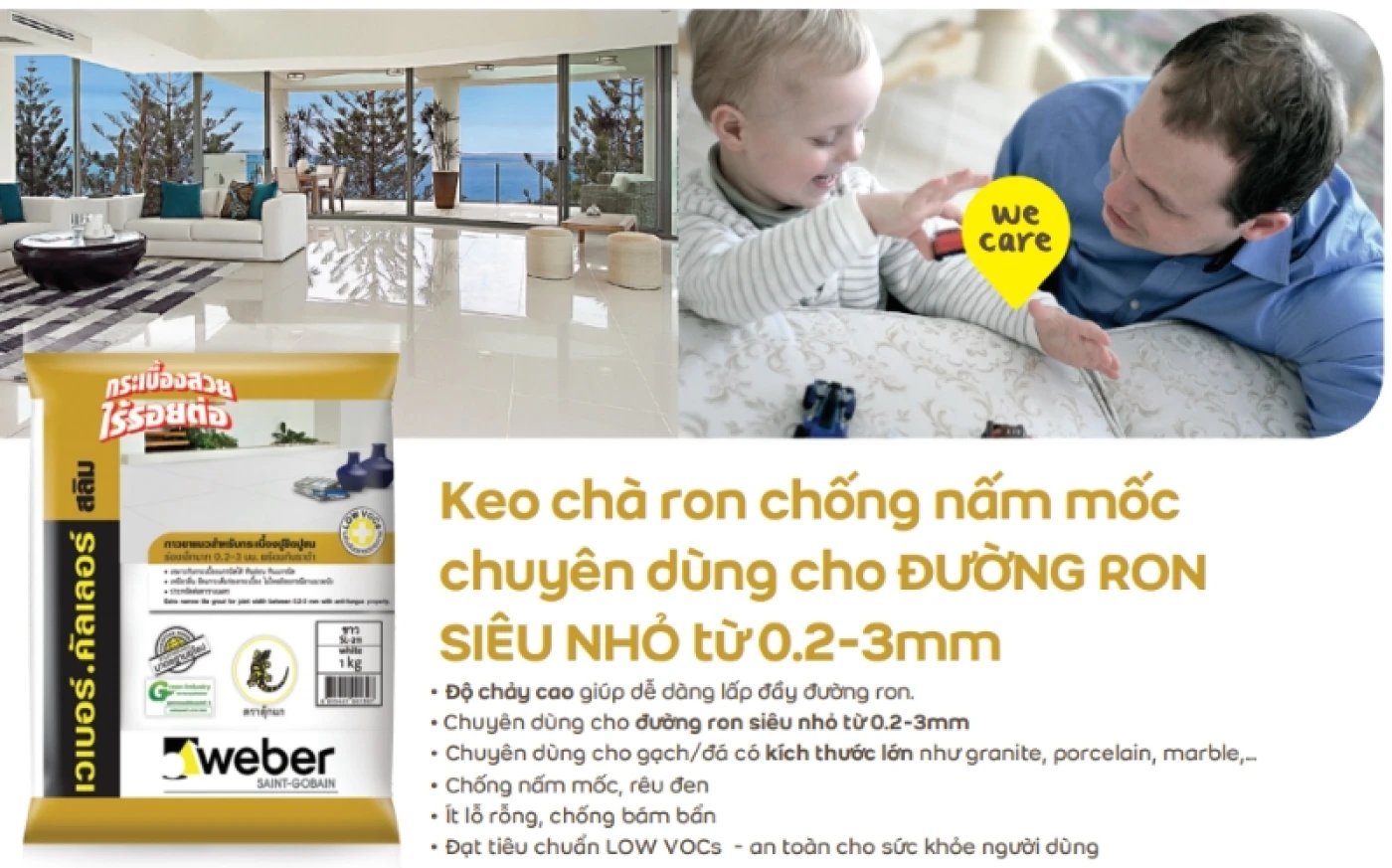 keo cha ron WEBER COLOR SLIM