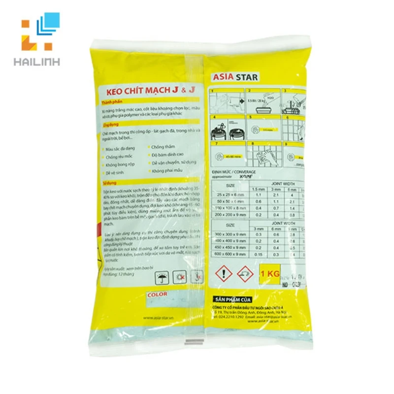 Ảnh Keo chà ron chít mạch gạch JJ-BU08 2