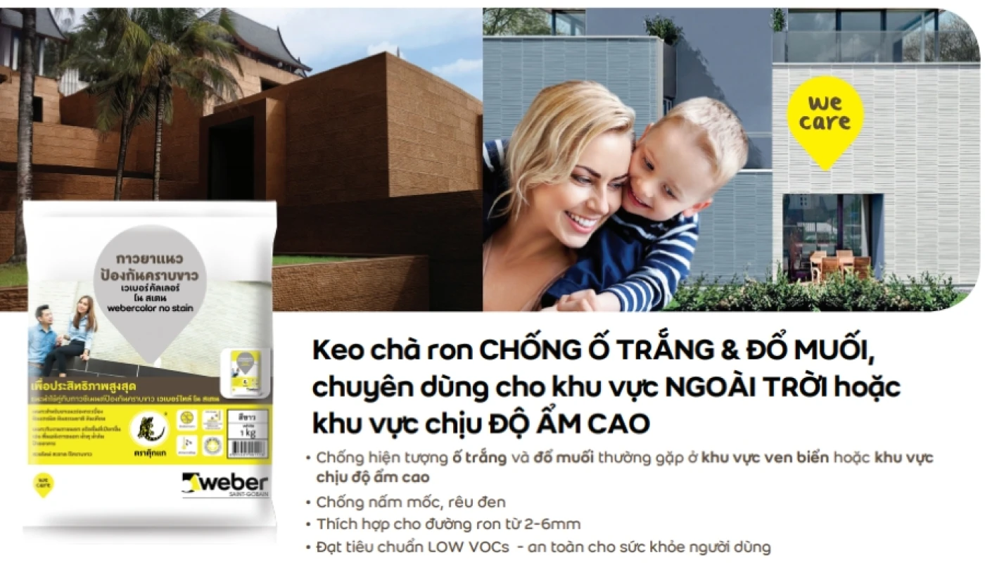 keo chit mach Weber color NO STAIN
